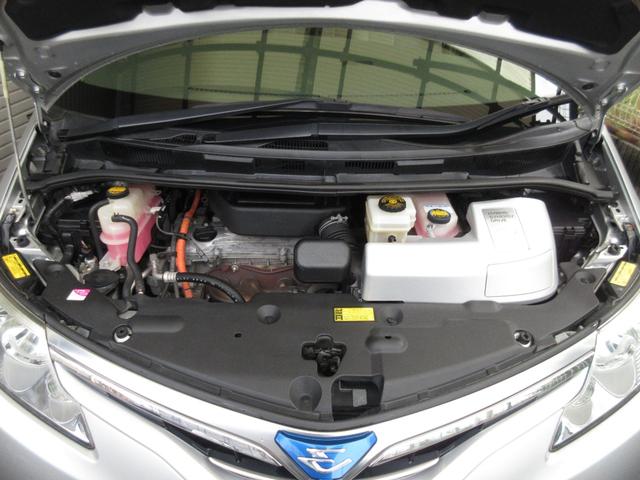 エスティマハイブリッド Ｇ　４ＷＤ　後期　メーカーオプションナビＴＶ　両Ｐスラドア　Ｆ＆Ｓ＆Ｂカメラ　ミュージックサーバ　ＣＤ　ＤＶＤ再生　シートヒーター　３列シート　パワーシート　ＨＩＤ　ＥＴＣ　アルミホイール　スマートキー（34枚目）