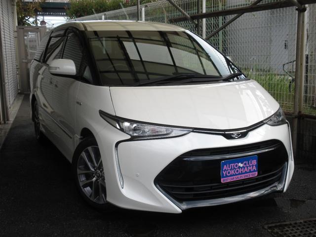 エスティマ アエラス プレミアム 10型ナビTV 黒半革シート セーフティセンス ドライブレコーダー ミュージックサーバ CD DVD再生 ミュージックプレイヤー接続可 バックカメラ パワーシート 3列シート オットマン(3枚目)