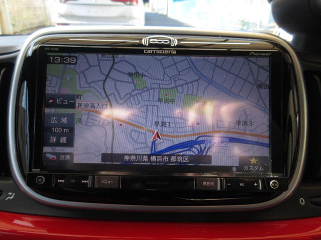 アバルト５９５ 　後期　５速ＭＴ　フルセグナビ　ドライブレコーダー　ミュージックサーバ　ＣＤ　ＤＶＤ再生　ミュージックプレイヤー接続可　ＨＩＤライト　ターボ　クリアランスソナー　禁煙車　ＡＷ　キーレスエントリー（14枚目）