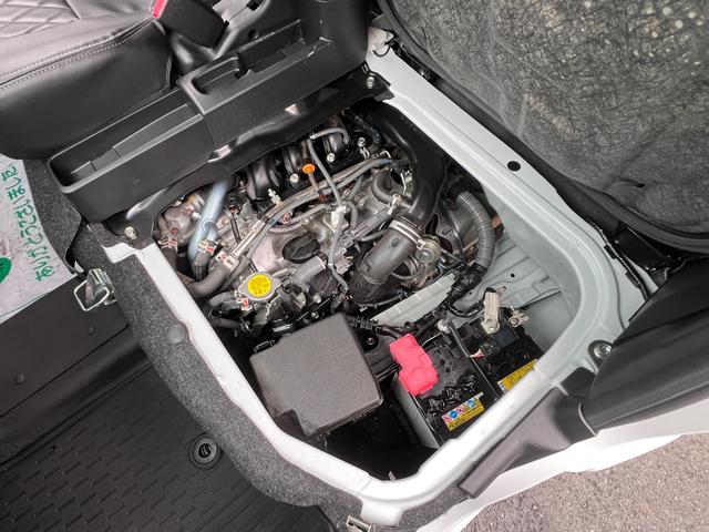 ハイゼットカーゴ クルーズターボ 4WD ・視界補助パック&バックカメラ ストラーダナビ 前後ドラレコ ETC2.0 黒革調シートカバー フルセグTV CD DVD BT接続 アームレスト フロア&荷室マット サイドバイザー スマートアシスト(35枚目)