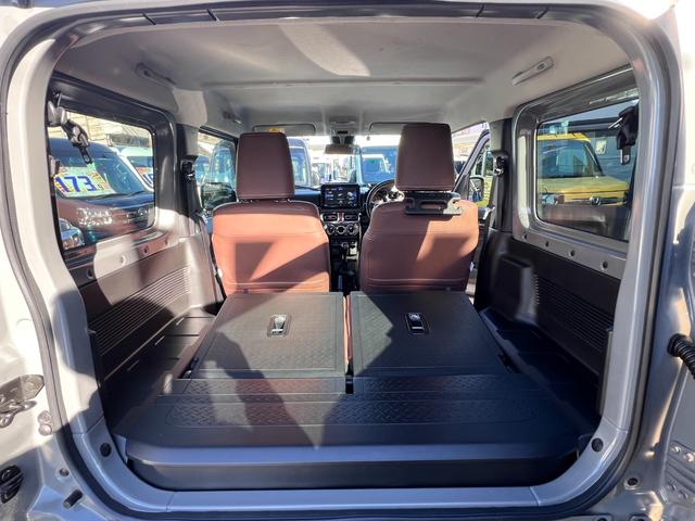 ジムニー ＸＣターボ　４ＷＤ　５速ＭＴ　・ＪＡＯＳリフトＵＰセット　鍛造アルミ　ケンウッド９型ナビ　Ｂカメラ　フルセグＴＶ　ＢＴ接続　ＥＴＣ　茶革調シートカバー　社外前後バンパー＆プレート＆マフラー＆テールランプ　ラノーズＥＣＵハイオク仕様（11枚目）