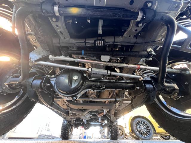 ジムニー ＸＣターボ　４ＷＤ　５速ＭＴ　・ＪＡＯＳリフトＵＰセット　鍛造アルミ　ケンウッド９型ナビ　Ｂカメラ　フルセグＴＶ　ＢＴ接続　ＥＴＣ　茶革調シートカバー　社外前後バンパー＆プレート＆マフラー＆テールランプ　ラノーズＥＣＵハイオク仕様（22枚目）