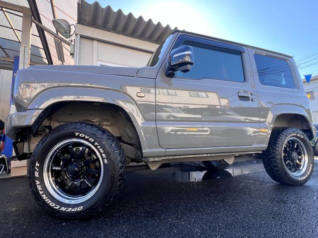 ジムニー ＸＣターボ　４ＷＤ　５速ＭＴ　・ＪＡＯＳリフトＵＰセット　鍛造アルミ　ケンウッド９型ナビ　Ｂカメラ　フルセグＴＶ　ＢＴ接続　ＥＴＣ　茶革調シートカバー　社外前後バンパー＆プレート＆マフラー＆テールランプ　ラノーズＥＣＵハイオク仕様（35枚目）