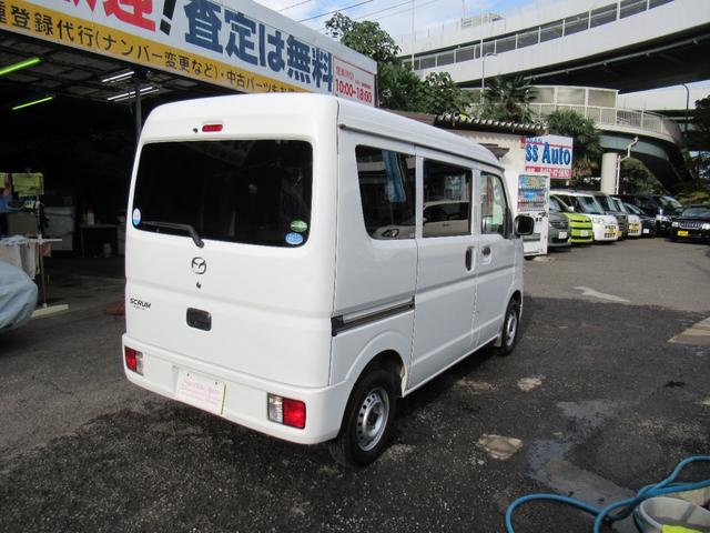 スクラム PCスペシャル 軽バン CVT 衝突被害軽減システム ETC 両側スライドドア キーレスエントリー 電動格納ミラー ESC エアコン パワーウィンドウ 運転席エアバッグ 助手席エアバッグ 記録簿 CD(15枚目)