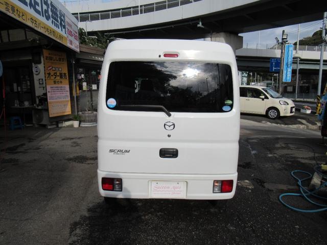 スクラム PCスペシャル 軽バン CVT 衝突被害軽減システム ETC 両側スライドドア キーレスエントリー 電動格納ミラー ESC エアコン パワーウィンドウ 運転席エアバッグ 助手席エアバッグ 記録簿 CD(16枚目)