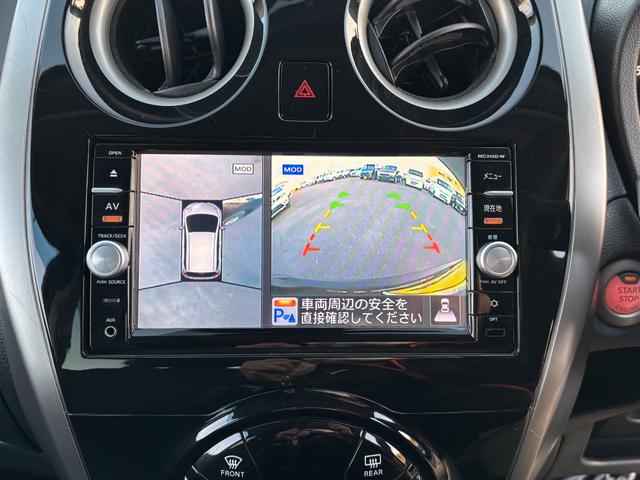 ノート Ｘ　ＤＩＧ－Ｓ　衝突被害軽減ブレーキ　車線逸脱警報　純正ナビＴＶ　ＤＶＤ再生　全方位モニター　ＣＤ　ＡＵＸ　ＵＳＢ　Ｂｌｕｅｔｏｏｔｈ　ＥＴＣ　インテリキー　オートライト　ドアミラーウインカー　ドアバイザー　禁煙車（18枚目）