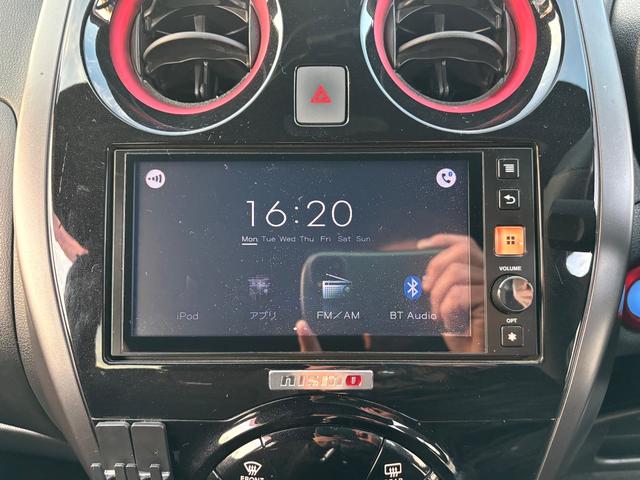 ノート e-パワーニスモ 1オーナー車 記録簿 禁煙車 エマブレ 車線逸脱警報 純正オーディオディスプレイ 全方位モニター USB Bluetooth 前後ドラレコ ETC インテリキー LEDライト 前後クリアランスソナー(17枚目)