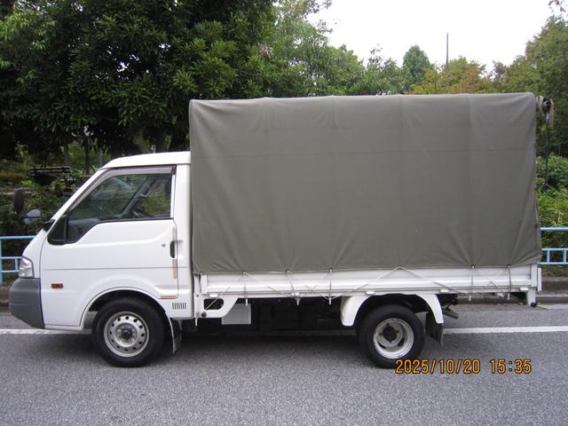 バネットトラック ロングスーパーローDX オートマ 1トン Wタイヤ 幌付き 荷台スチール 板張り加工(6枚目)