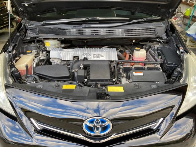 プリウスアルファ Ｓツーリングセレクション　ＬＥＤヘッドライト　純正エアロ　ＴＥＩＮ車高調　社外アルミ　純正ナビＴＶ　バックカメラ　ＥＴＣ（6枚目）
