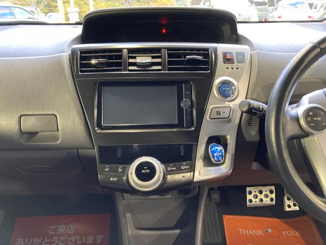 プリウスアルファ Ｓツーリングセレクション　ＬＥＤヘッドライト　純正エアロ　ＴＥＩＮ車高調　社外アルミ　純正ナビＴＶ　バックカメラ　ＥＴＣ（16枚目）