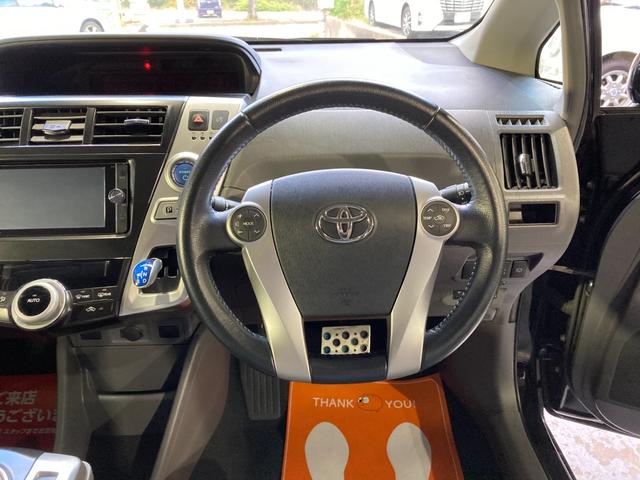 プリウスアルファ Ｓツーリングセレクション　ＬＥＤヘッドライト　純正エアロ　ＴＥＩＮ車高調　社外アルミ　純正ナビＴＶ　バックカメラ　ＥＴＣ（17枚目）