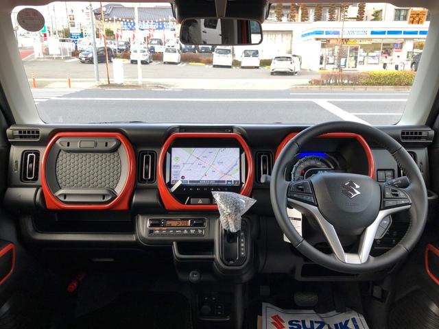 ハイブリッドＸターボ　／全方位モニター付９インチナビ／スズキセーフティサポート／運転席・助手席シートヒーター／パドルシフト／フルＬＥＤライト／６スピーカー／アダプティブクルーズコントロール(12枚目)