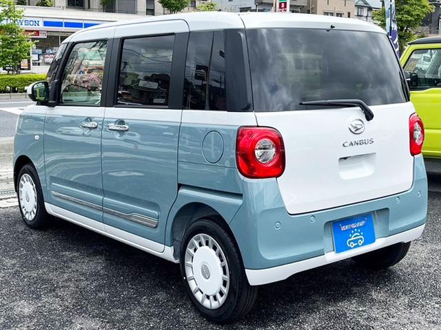 ムーヴキャンバス ストライプスGターボ 届出済未使用車/純正7インチナビ付/全方位カメラ/フルセグTV/LEDライト/スマートアシスト/ホットカップホルダー/ウェルカムオープンドア/運転席・助手席シートヒーター(7枚目)