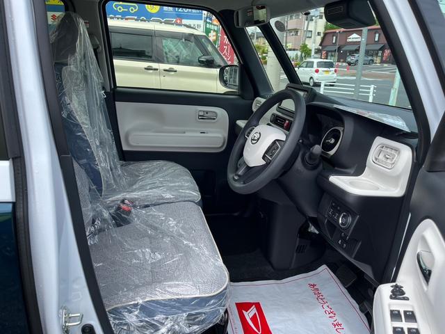 ムーヴキャンバス ストライプスGターボ 届出済未使用車/純正7インチナビ付/全方位カメラ/フルセグTV/LEDライト/スマートアシスト/ホットカップホルダー/ウェルカムオープンドア/運転席・助手席シートヒーター(11枚目)