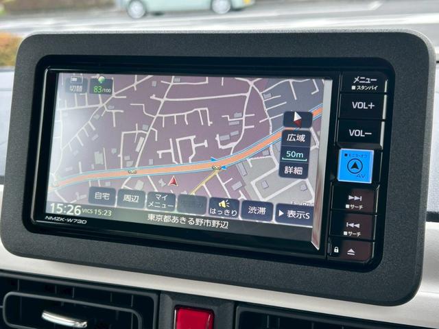 ムーヴキャンバス ストライプスＧターボ　届出済未使用車／純正７インチナビ付／全方位カメラ／フルセグＴＶ／ＬＥＤライト／スマートアシスト／ホットカップホルダー／ウェルカムオープンドア／運転席・助手席シートヒーター（14枚目）