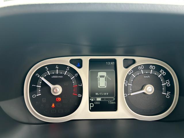 ムーヴキャンバス ストライプスＧターボ　届出済未使用車／純正７インチナビ付／全方位カメラ／フルセグＴＶ／ＬＥＤライト／スマートアシスト／ホットカップホルダー／ウェルカムオープンドア／運転席・助手席シートヒーター（19枚目）