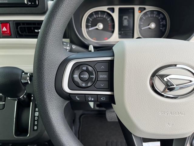 ムーヴキャンバス ストライプスＧターボ　届出済未使用車／純正７インチナビ付／全方位カメラ／フルセグＴＶ／ＬＥＤライト／スマートアシスト／ホットカップホルダー／ウェルカムオープンドア／運転席・助手席シートヒーター（20枚目）