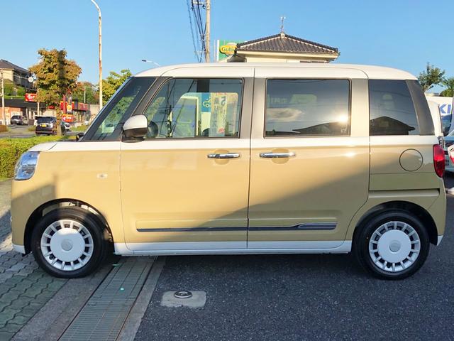 ムーヴキャンバス ストライプスＧターボ　届出済未使用車／純正７インチナビ付／全方位カメラ／フルセグＴＶ／ＬＥＤライト／スマートアシスト／ホットカップホルダー／ウェルカムオープンドア／運転席・助手席シートヒーター（40枚目）