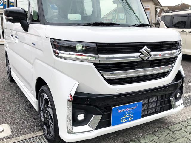 スペーシアカスタム ハイブリッドXSターボ 届出済未使用車/9インチ全方位カメラ付スズキconnectナビ/スズキセーフティーサポート/クルーズコントロール/LEDヘッドライト/LEDルームライト/後席オットマン/運転席・助手席シートヒーター(8枚目)