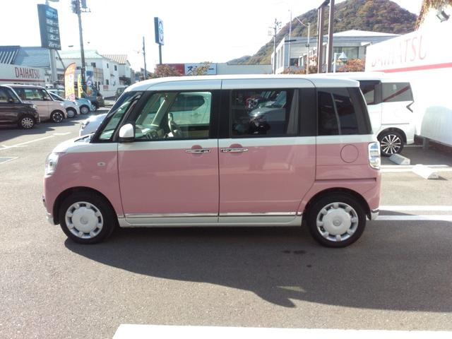 ムーヴキャンバス Ｇメイクアップリミテッド　ＳＡＩＩＩ　純正ナビ（フルセグＴＶ・Ｂｌｕｅｔｏｏｔｈ）・パノラマモニター・ＥＴＣ・両側電動スライドドア・衝突軽減ブレーキ・ＬＥＤヘッドランプ・スマートキー＆プッシュスタート・ワンオーナー車（10枚目）