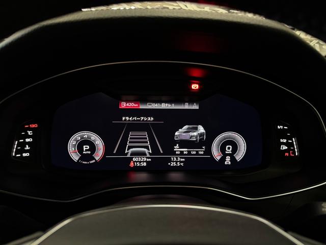 Ａ６アバント ５５ＴＦＳＩクワトロ　デビューパッケージ　アダプティブクルーズコントロール　アウディプレセンス　ＬＥＤライト　前後センサー　電動リアゲート　ブラックレザーシート　パワーシート　ヒーター　パドルシフト　バーチャルコックピット　６か月保証付き（12枚目）