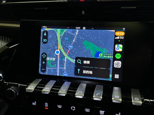 508 GT ブルーHDi 1オーナー パノラマサンルーフ ブラックレザーシート ACC ナイトビジョン Pアシスト 純正ナビ地デジ 全方位カメラ LEDライト アップルカープレイ ワイヤレス充電 電動リアゲート 6か月保証付き(28枚目)