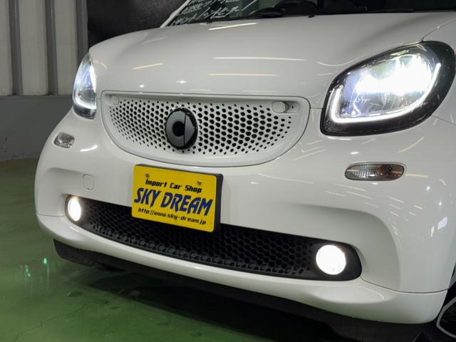スマートフォーツークーペ ターボ パノラミックガラスルーフ 社外ナビ TV バックカメラ LEDライト 車間距離警告 ブラックレザーシート シートヒーター バックソナー オートクルーズコントロール ETC タコメーター 6か月保証付き(9枚目)