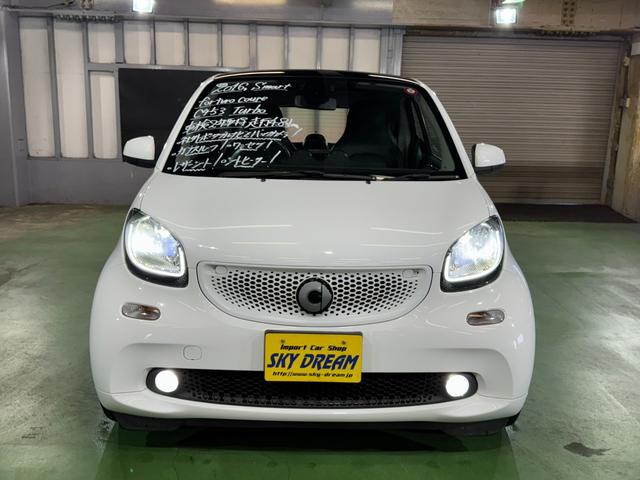 スマートフォーツークーペ ターボ パノラミックガラスルーフ 社外ナビ TV バックカメラ LEDライト 車間距離警告 ブラックレザーシート シートヒーター バックソナー オートクルーズコントロール ETC タコメーター 6か月保証付き(10枚目)