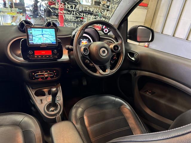 スマートフォーツークーペ ターボ パノラミックガラスルーフ 社外ナビ TV バックカメラ LEDライト 車間距離警告 ブラックレザーシート シートヒーター バックソナー オートクルーズコントロール ETC タコメーター 6か月保証付き(43枚目)