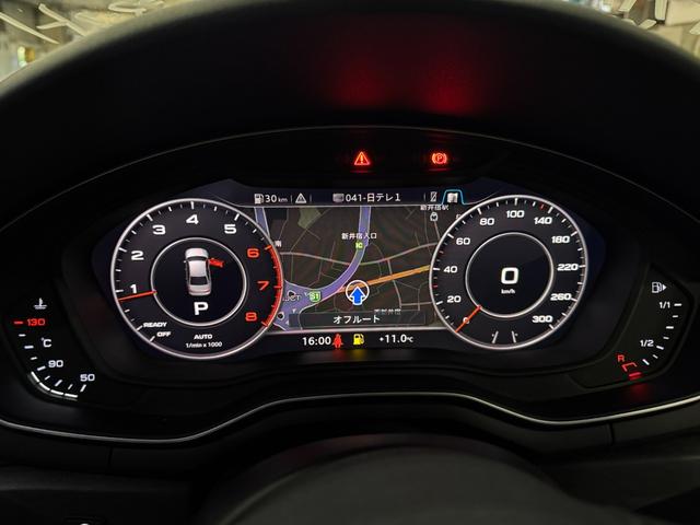A4 40TFSIスポーツ アダプティブクルーズコントロール ブラックレザーシート パワーシート 4席ヒーター LEDライト パーキングアシスト ナビ地デジ 全方位カメラ ドライブセレクト バーチャルコックピット 6か月保証付き(14枚目)