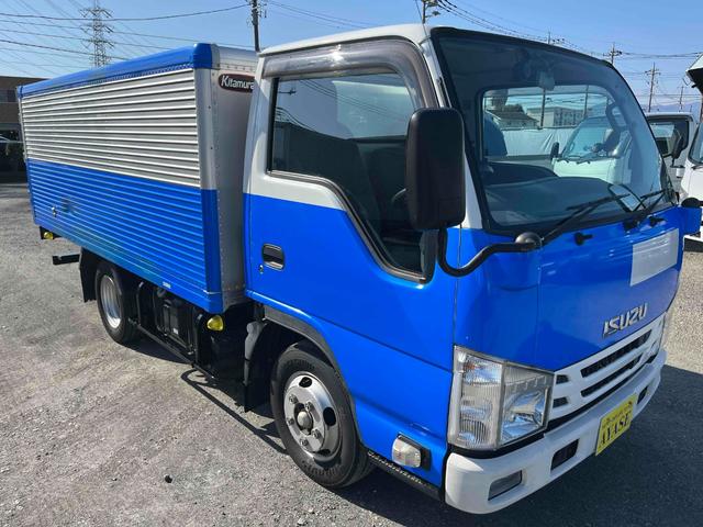 エルフトラック セミロング2t積アルミバン 全高205cm スムーサーAT 2t積アルミバン セミロング車 スムーサーAT 全高205cm クリーニング屋使用歴 リヤ観音開き 助手席側サイドドア付 荷台内寸長348幅179高111cm 車両総重量4765キロ 5t限定免許対応(21枚目)