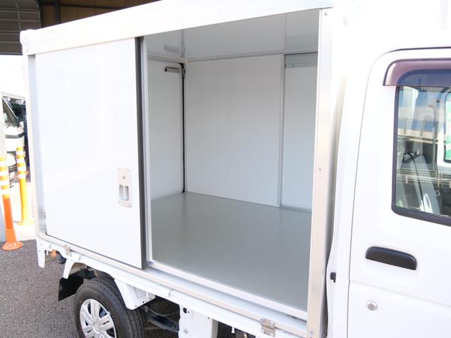 キャリイトラック スズキ 軽貨物車保冷車パネル箱軽トラック 両側スライドドア保冷バン リア観音扉 リア観音扉解除可能９０ ストッパー付 ディスプレイオーディオｂｌｕｅｔｏｏｔｈハンズフリー電話 バックカメラ付 軽オートマの中古車詳細 中古車検索ならkurutown