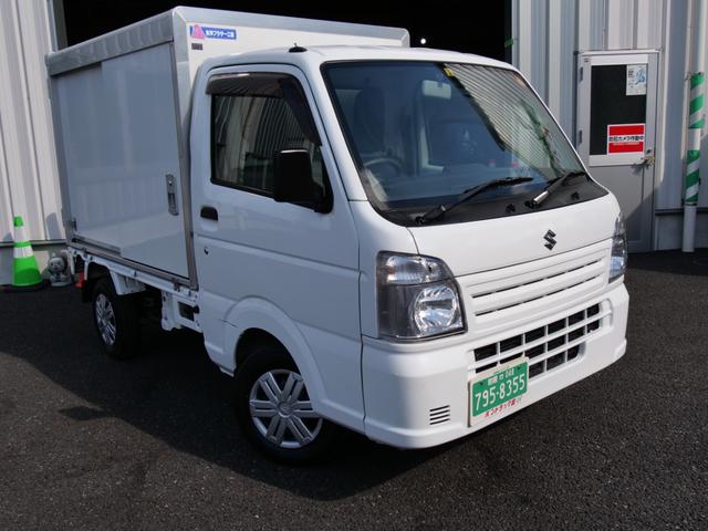 キャリイトラック スズキ 軽貨物車保冷車パネル箱軽トラック 両側スライドドア保冷バン リア観音扉 リア観音扉解除可能９０ ストッパー付 ディスプレイオーディオｂｌｕｅｔｏｏｔｈハンズフリー電話 バックカメラ付 軽オートマの中古車詳細 中古車検索ならkurutown