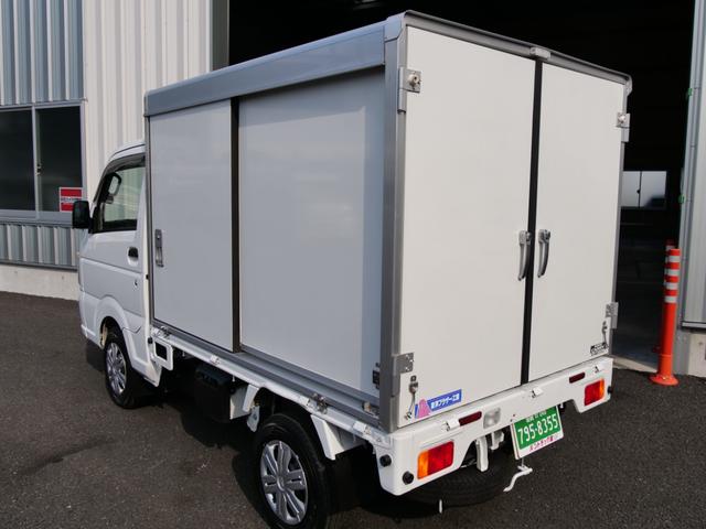 キャリイトラック スズキ 軽貨物車保冷車パネル箱軽トラック 両側スライドドア保冷バン リア観音扉 リア観音扉解除可能９０ ストッパー付 ディスプレイオーディオｂｌｕｅｔｏｏｔｈハンズフリー電話 バックカメラ付 軽オートマの中古車詳細 中古車検索ならkurutown