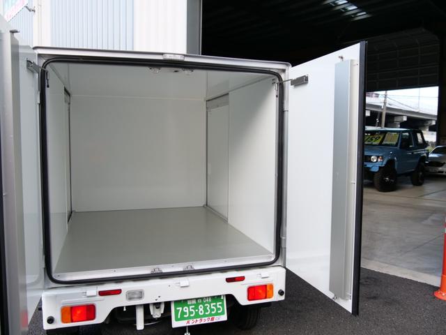 キャリイトラック スズキ 軽貨物車保冷車パネル箱軽トラック 両側スライドドア保冷バン リア観音扉 リア観音扉解除可能９０ ストッパー付 ディスプレイオーディオｂｌｕｅｔｏｏｔｈハンズフリー電話 バックカメラ付 軽オートマの中古車詳細 中古車検索ならkurutown