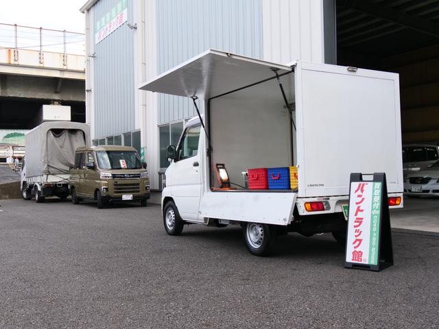 　行商移動販売デモンストレーション広告宣伝　助手席側上下開き扉　運転席側引き扉　蓋つき配線通し穴付　保冷箱仕様バン　オートマＡＴ車エアコンパワステＥＴＣ　バックミラー型バックモニタカメラ付き　移動道具車(19枚目)