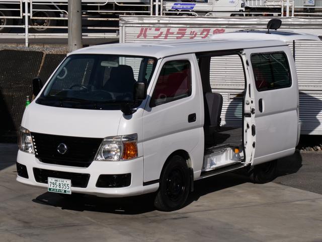 キャラバン ロングＤＸ　５ドア両側スライドドア　ＡＴ６人乗　可倒式リアシートあり　ナビＥＴＣ付Ｂｌｕｅｔｏｏｔｈ　オーディオ　ハンズフリー電話機能　　タイミングベルト無しガソリンエンジン　助手席前倒し時長尺荷物長さ３７５ｃｍ（41枚目）