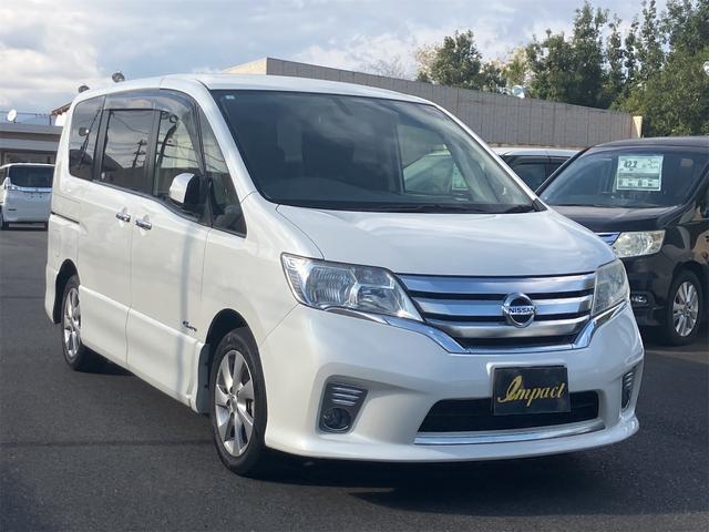 セレナ ハイウェイスター　Ｓ－ハイブリッド　両側電動パワースラドア　ＥＴＣ　ナビ　オートクルーズコントロール　両側電動スライドドア　スマートキー　電動格納ミラー　３列シート　ＣＶＴ　アルミホイール　ミュージックプレイヤー接続可　盗難防止システム　衝突安全ボディ　ＡＢＳ（13枚目）