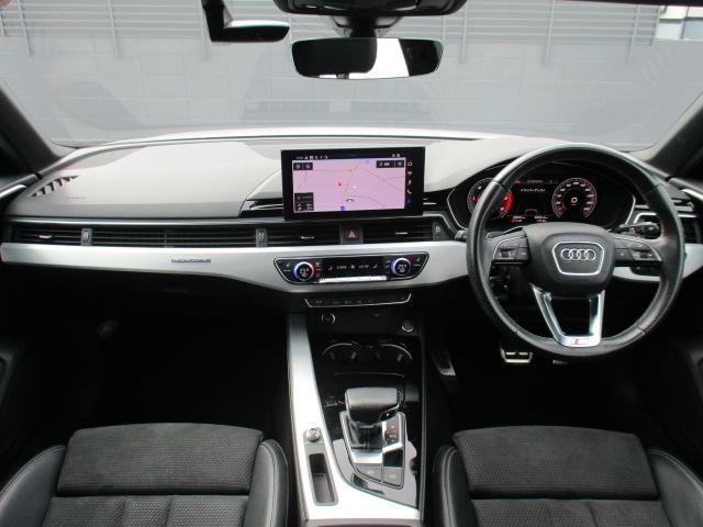 A4アバント 40TDIクワトロ Sライン 後期 バーチャルコックピット マトリクスLED 純正ナビ 全方位カメラ アンビエントライト ACC パワーテールゲート シーケンシャルウィンカー 前後ドラレコ ハーフレザーシート ランバーサポート(9枚目)