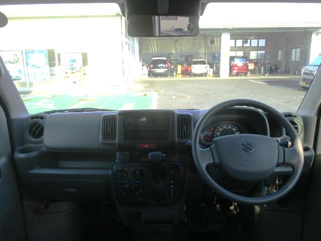 エブリイ ＰＡ　６型　前後衝突被害軽減ブレーキ　フロアマット　禁煙車　ハイルーフ　メンテナンスノート　取扱説明書　ディーラー保証付　ＦＭ／ＡＭラジオ　両側スライドドア　オートライト　リヤパーキングセンサー　スペアキー　エアコン・パワステ　シルキーシルバーメタリック（8枚目）