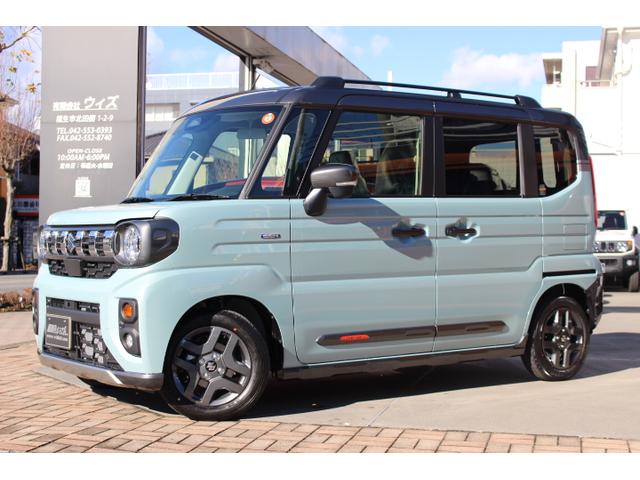 スペーシアギア ハイブリッドＸＺ　ターボ　ハイブリッドＸＺ　ターボ（４名）全方位モニター付きメモリーナビ・フルセグ・ＬＥＤヘッドライト・スマートキー・両側自動ドア・シート＆ステアリングヒーター（3枚目）