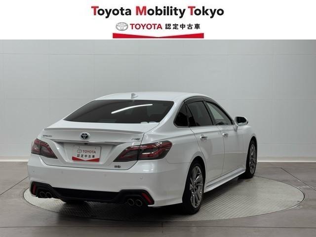 クラウンハイブリッド ＲＳ　ＬＥＤヘッドライト　クルコン　スマートエントリー　セキュリティーアラーム　Ｂカメラ　カーテンエアバッグ　定期点検記録簿　横滑り防止　ＥＴＣ　ドラレコ　ＴＶナビ　アルミ　ＡＵＸ　メモリーナビ　ＡＢＳ（2枚目）