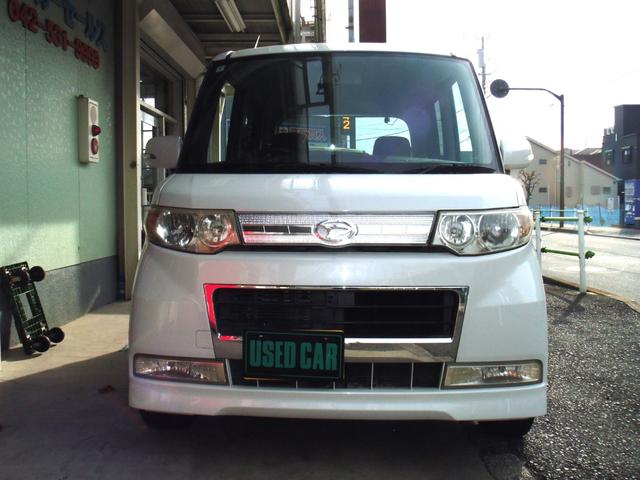 タント カスタムＲＳ　カスタムＲＳ　電動スライドドア　ナビ　ＴＶ　ＨＩＤ　スマートキー　電動格納ミラー　ベンチシート　ＣＶＴ　ＡＢＳ　ＣＤ　アルミホイール　エアコン　パワーステアリング　パワーウィンドウ　ＥＴＣ（2枚目）