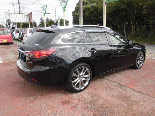 アテンザワゴン XD Lパッケージ 純ナビ地デジ バックカメラ ETC HIDライト 黒革シート 左右シートヒーター 左右パワーシート スマートキー バリ山タイヤ パドルシフト クルーズコントロール レーンアシスト 衝突被害軽減システム(5枚目)