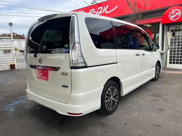 セレナ ハイウェイスター Vセレ+セーフティ SHV Aセフ タイヤ新品 アラウンドビューモニター 両側パワースライドドア 純正ナビフルセグTV リアフリップダウンモニター ETC Bluetooth ワンオーナー禁煙車 インテリキー2個有(9枚目)