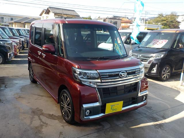タント カスタムRS トップエディションSAIII ナビ フルセグTV バックカメラ 衝突軽減ブレーキ アイドリングストップ 両側パワースライドドア スマキー シートヒーター ETC ドライブレコーダー ハーフレザーシート Bluetooth(8枚目)