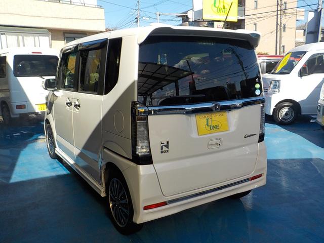 Ｎ－ＢＯＸカスタム Ｇ　ターボＳＳパッケージ　ナビ　ワンセグＴＶ　バックカメラ　衝突軽減ブレーキ　アイドリングストップ　両側パワースライドドア　スマキー　ハーフレザーシート　　Ｂｌｕｅｔｏｏｔｈ　ＥＴＣ　シートヒーター　ＨＩＤヘッドライト（12枚目）