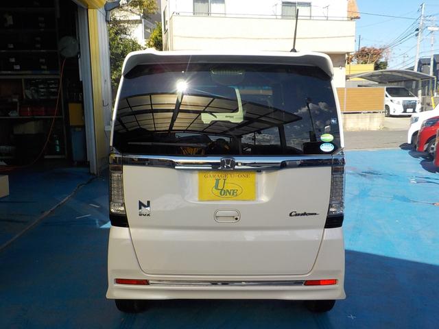 Ｎ－ＢＯＸカスタム Ｇ　ターボＳＳパッケージ　ナビ　ワンセグＴＶ　バックカメラ　衝突軽減ブレーキ　アイドリングストップ　両側パワースライドドア　スマキー　ハーフレザーシート　　Ｂｌｕｅｔｏｏｔｈ　ＥＴＣ　シートヒーター　ＨＩＤヘッドライト（13枚目）