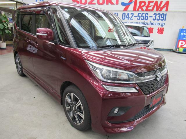 ソリオバンディット ハイブリッドMV ハイブリッドMV スズキセーフティサポート装着車 社外ナビ バックカメラ 両側パワースライドドア プッシュスタート アイドリングストップ ワンオーナー シートヒーター ETC(6枚目)