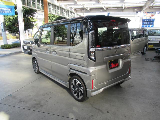 スペーシアカスタム ハイブリッドＸＳターボ　スズキセーフティサポート装着車　全方位モニタ付メモリーナビゲーション装着車　ＥＴＣ２．０車載器　両側パワースライドドア　スズキコネクト対応車　当社社用車　プッシュスタート　スリムサーキュレーター（9枚目）
